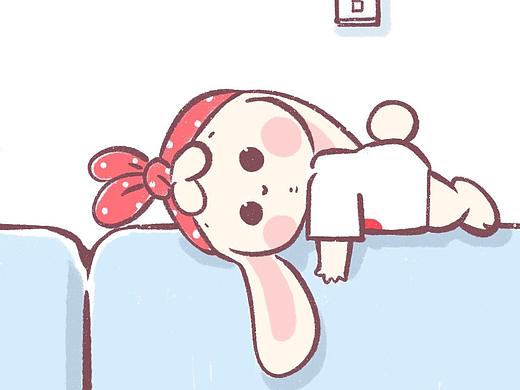 兔比比式沙发宅(˶‾᷄ ⁻̫ ‾᷅˵) -西西幼稚园（个人主页-ZNDI1MTE0Njg=） - 绘本 - 站酷设计师嘻饭实验室原创素材 - 站酷ZCOOL