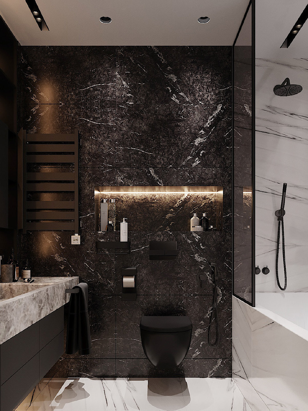 黑色系低调奢华（图ZMjAwNTMwNDgw） - 家装设计 - 站酷设计师壹晟空间BUILTLUX原创素材 - 站酷ZCOOL