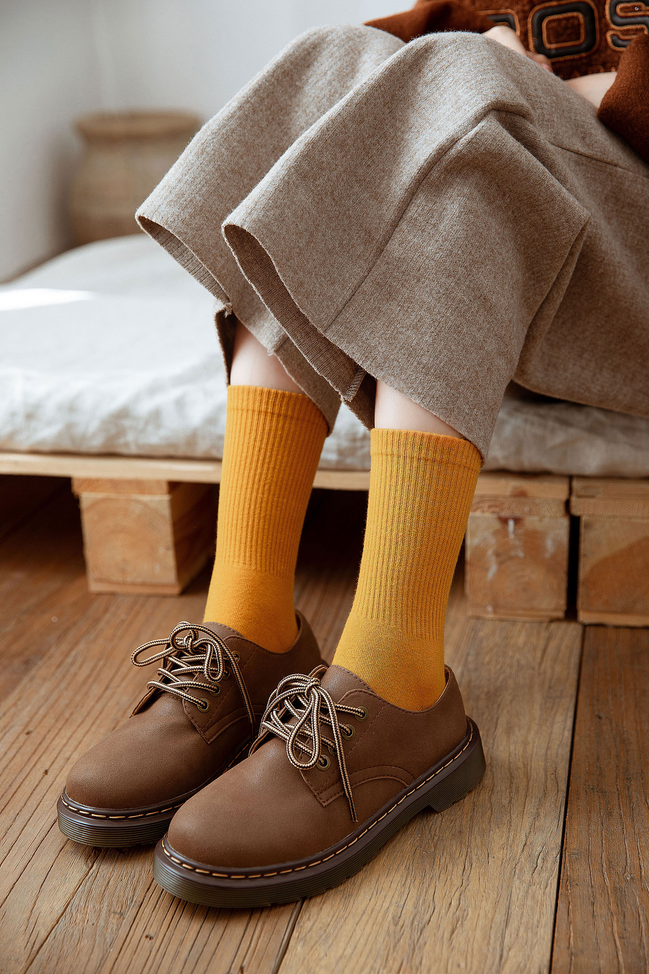 2019秋冬女袜中筒潮袜ins风袜子