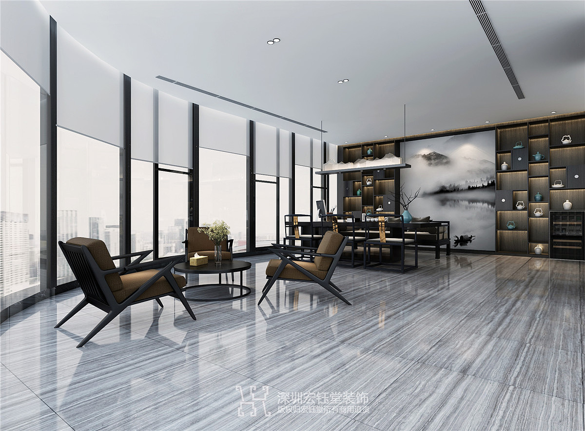 郑州高端办公室装修公司|新泰和高端办公室装修设计图