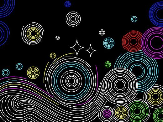 星空灯饰画