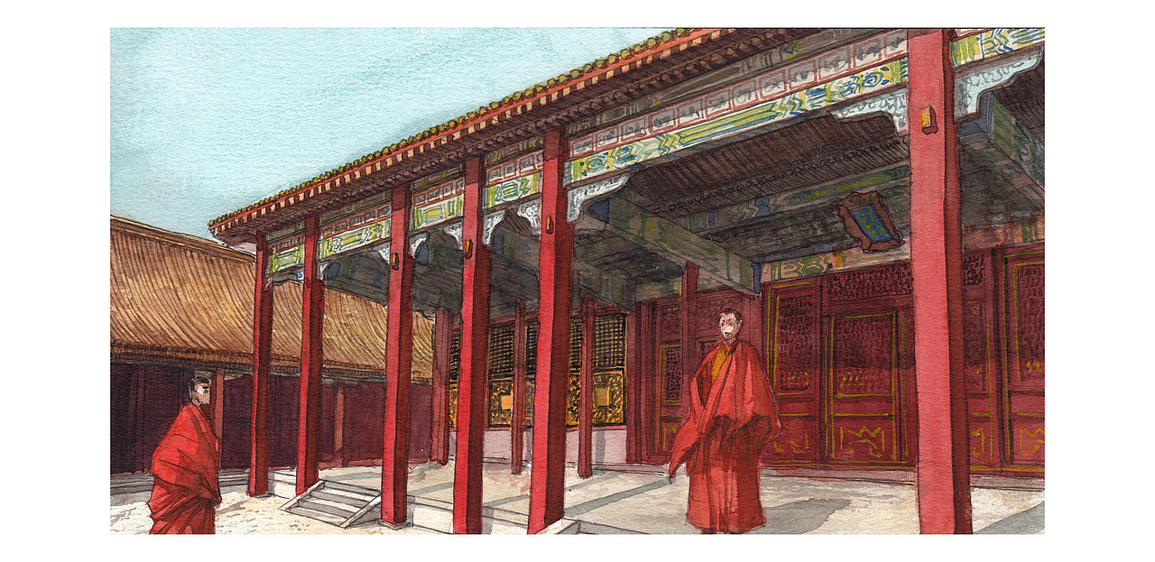 漫画《仓央嘉措》进度（图ZMzQ0NDI4Mjg=） - 中/长篇漫画 - 站酷设计师格子炒饭原创素材 - 站酷ZCOOL