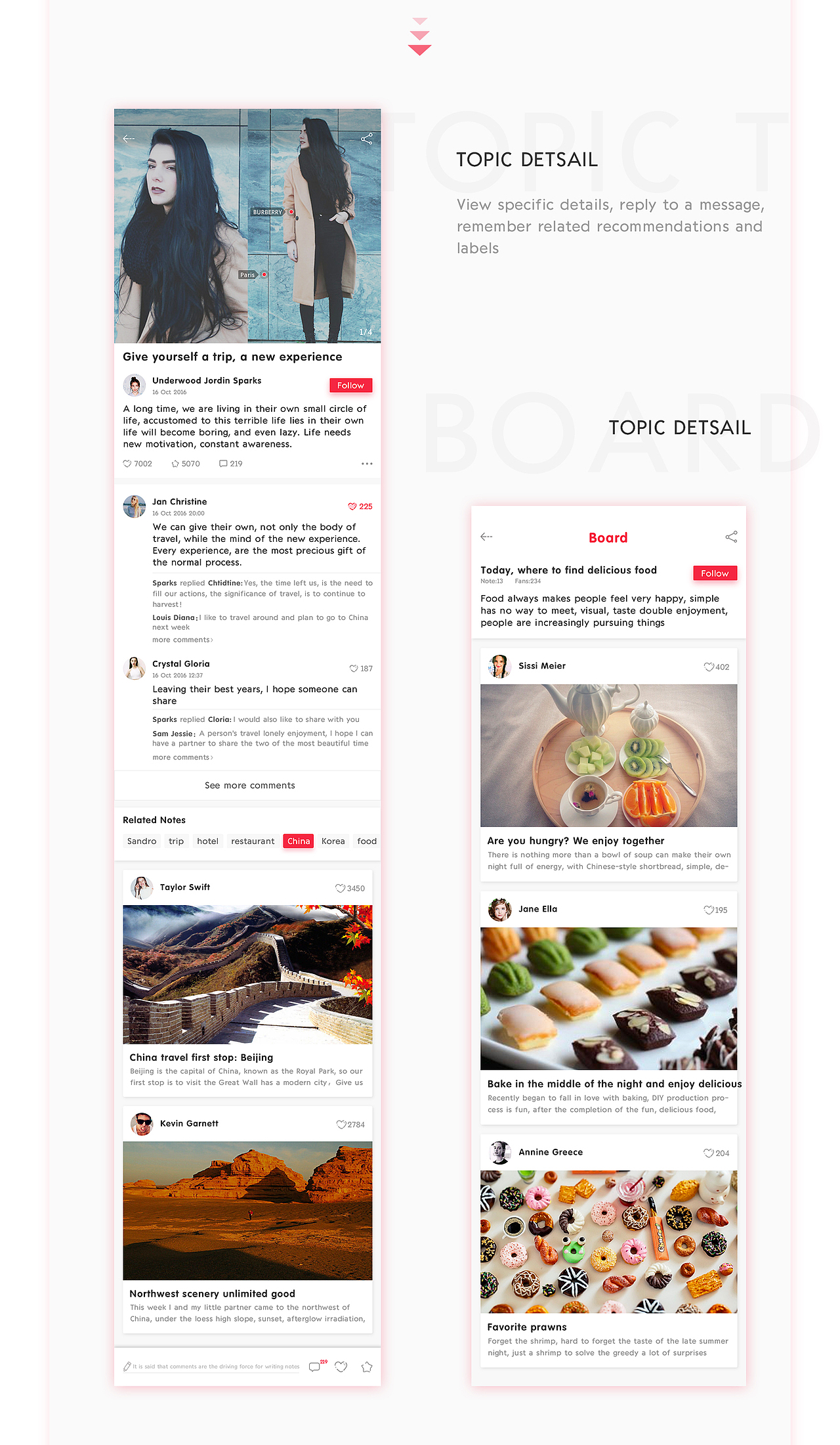 分享购物社区APP Rdesign（图ZNjE3MjE4MzI=） - APP界面 - 站酷设计师SissiMei_M原创素材 - 站酷ZCOOL