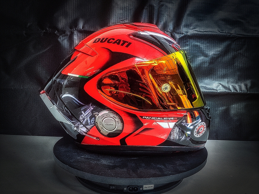 shoei x14 杜卡迪v4sr 车型版花头盔个性定制涂装