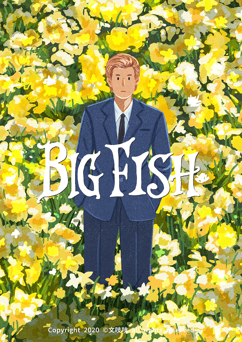 电影插画海报大鱼