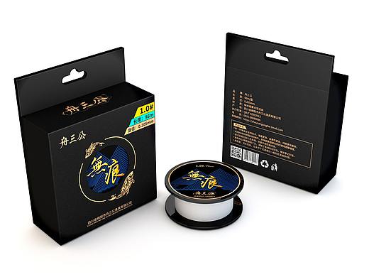 鱼线包装电商盒子不干胶标贴渔具