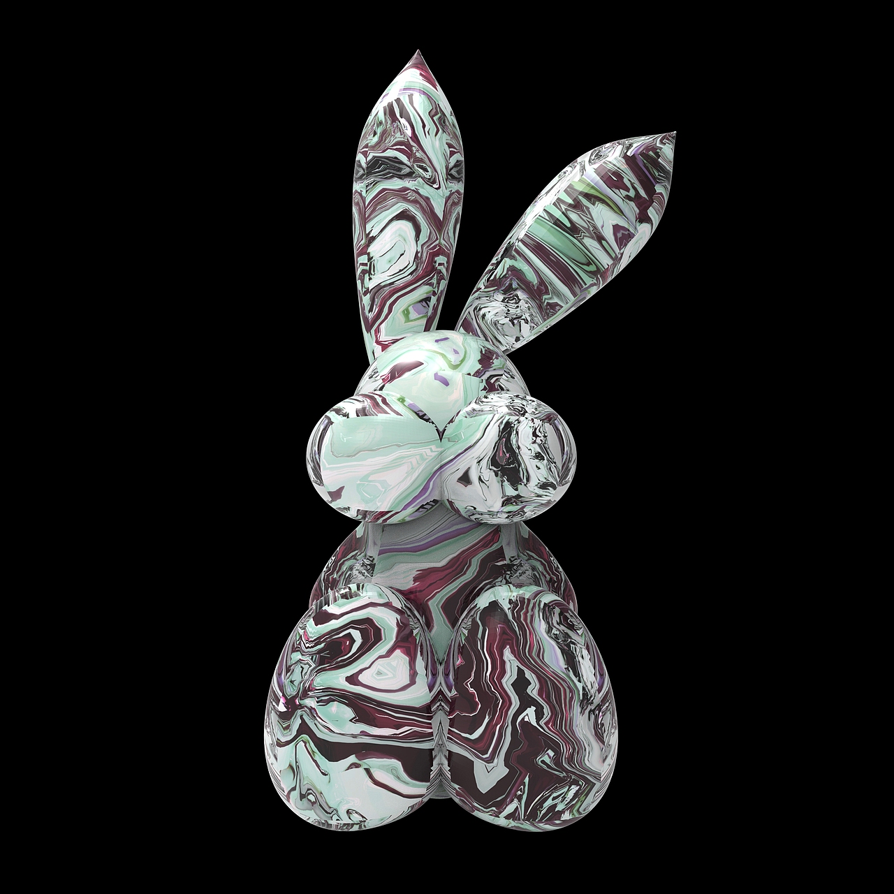 Patterned Bunny - C