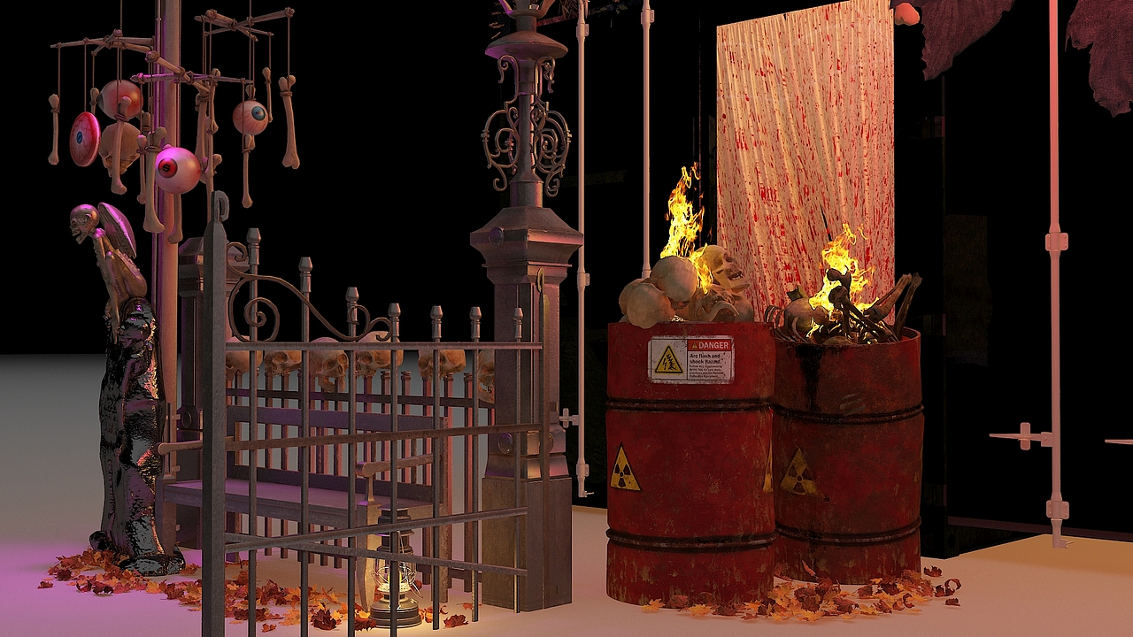 欢乐谷万圣节 | 集装箱鬼屋门头（图ZMjgzOTc3MDUy） - 商业空间设计 - 站酷设计师Y一Kevin原创素材 - 站酷ZCOOL