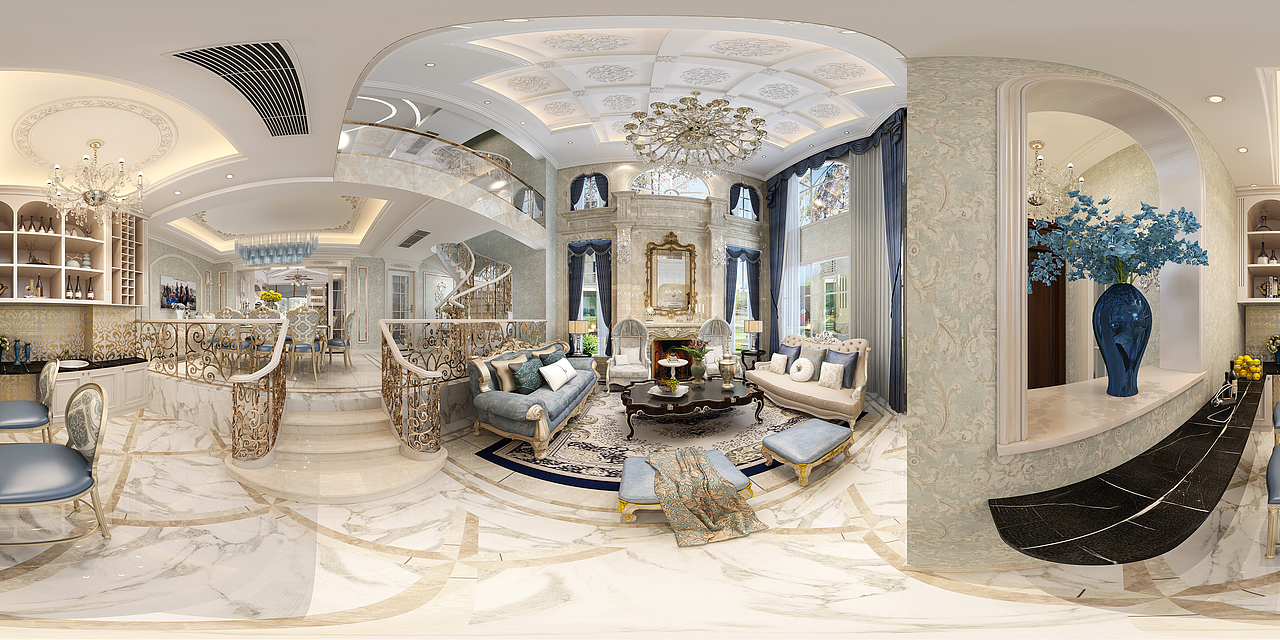 一九九二效果图-家装法式