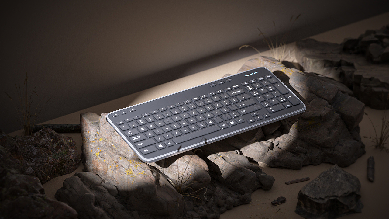 一组键盘产品渲染