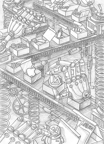 万能的线稿（图ZMzM3MTQyMA==） - 商业插画 - 站酷设计师_拈花微笑_原创素材 - 站酷ZCOOL