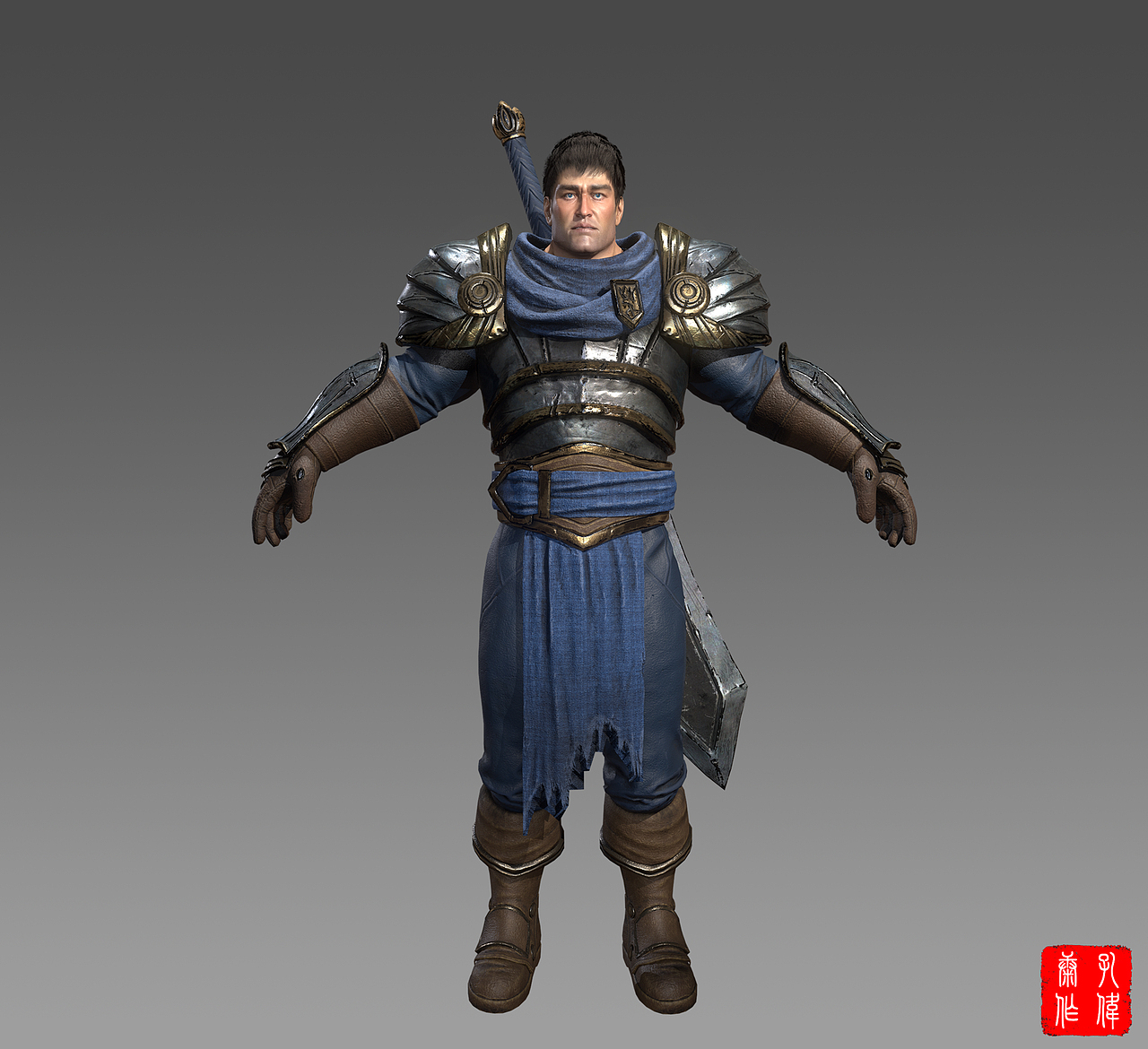 英雄联盟系列模型德玛西亚之力盖伦