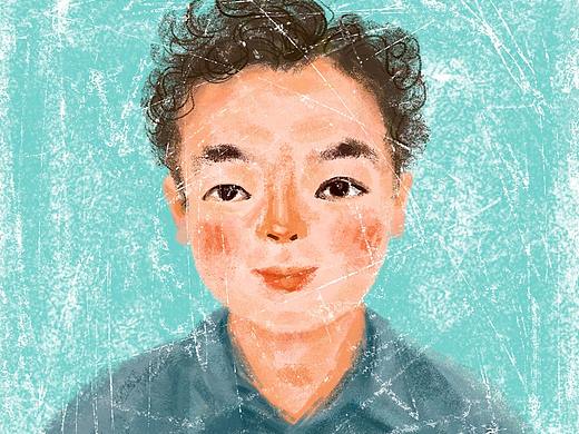 插画头像练习——四口之家