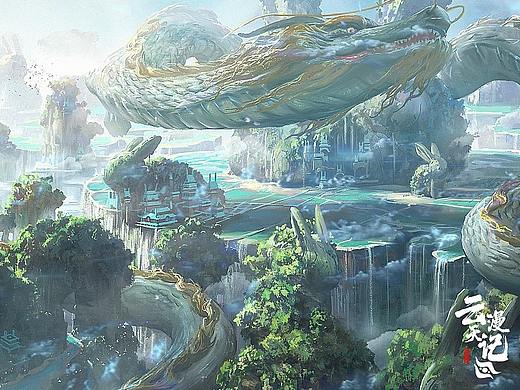 《云天漫记》16-龙游兔岛 绘制过程