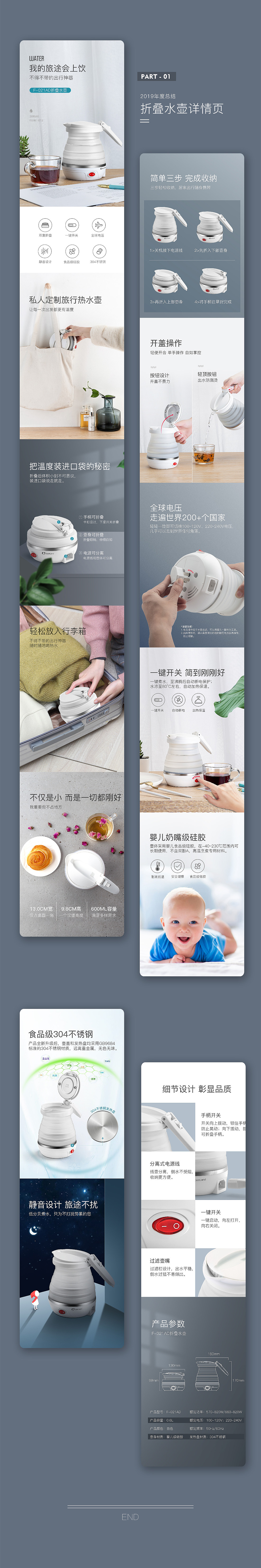 2019年度总结-卓朗折叠水壶详情页