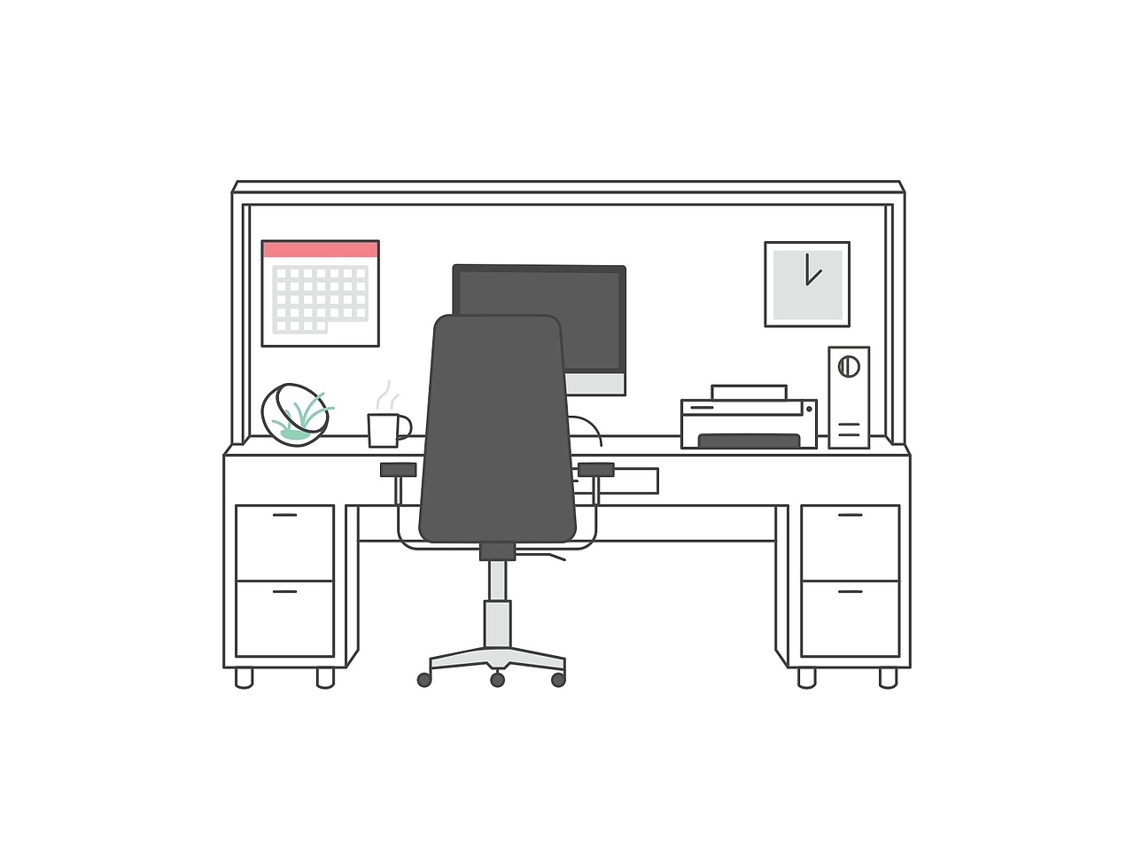 ＃临摹练习＃设计师的桌面｜工作空间｜插画｜ Workspace Illustration Kit（图ZNTQ0NDY2ODg=） - 图标 - 站酷设计师yinjichina原创素材 - 站酷ZCOOL