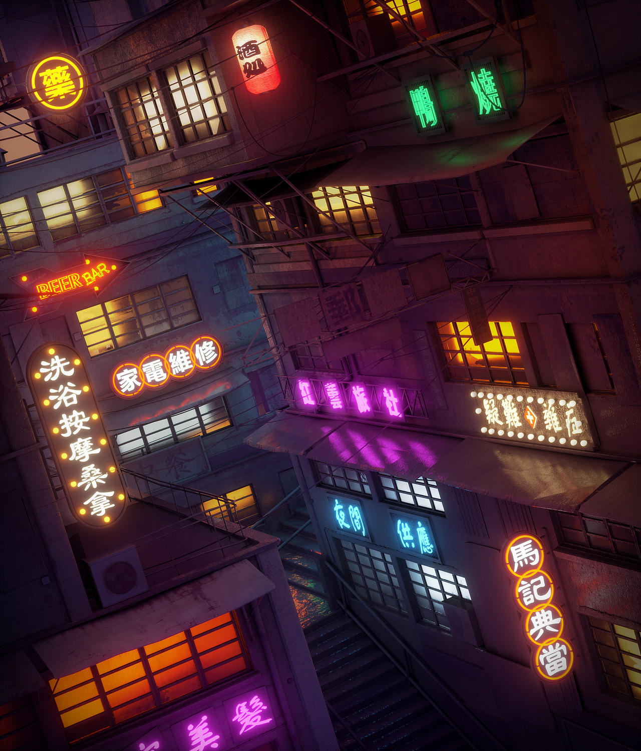 C4D+OC渲染练习（图ZMTM4MDY3NDM2） - 场景 - 站酷设计师风不知舞原创素材 - 站酷ZCOOL