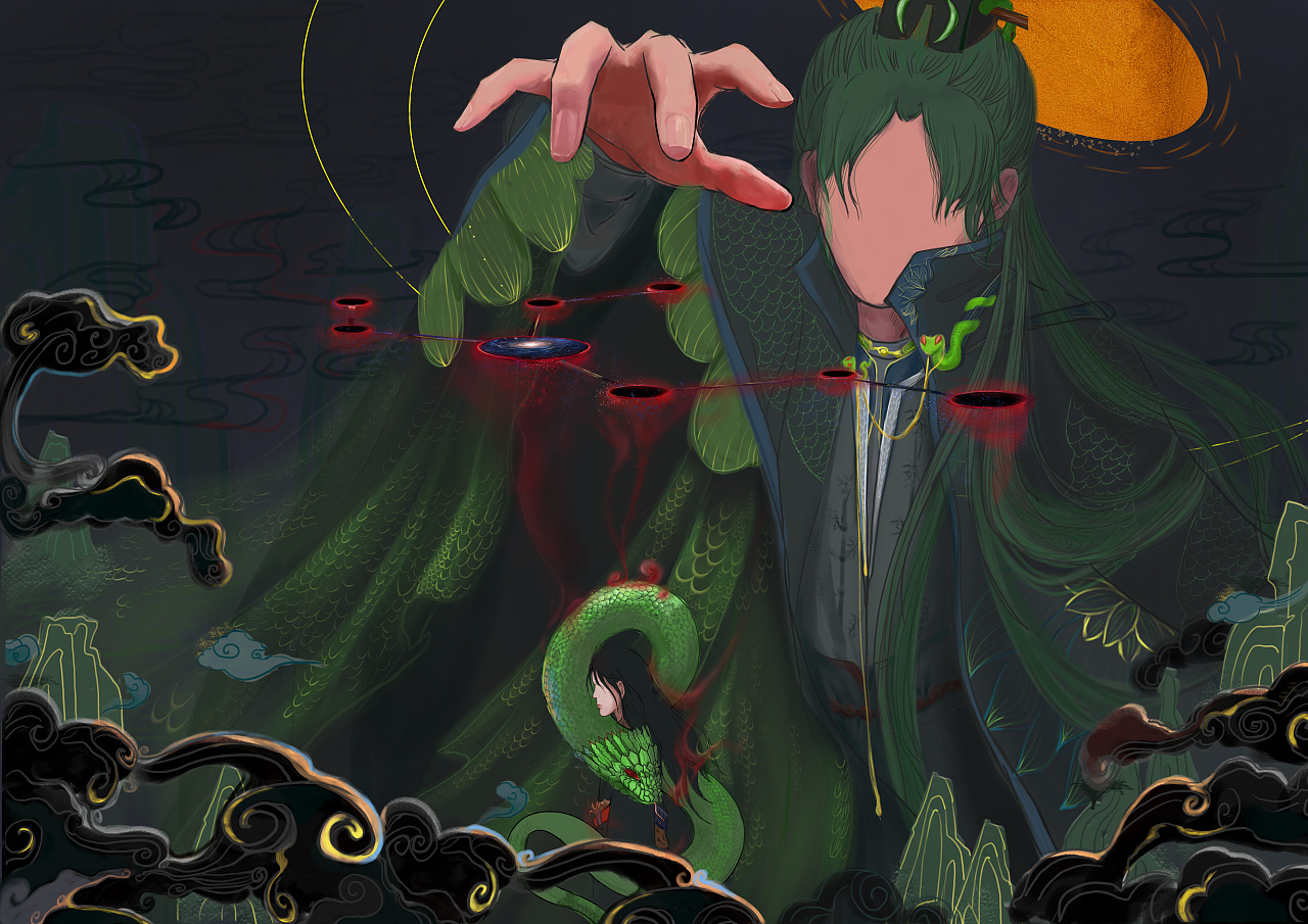 盘瓠(主题插画)|插画|绘本|东白予 - 原创作品 - 站酷 (zcool)