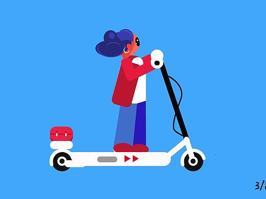 騎車的姑娘（個人主頁-ZMzQwOTAyMDQ=） - 創(chuàng)作習(xí)作 - 站酷設(shè)計師罐裝啤酒可樂原創(chuàng)素材 - 站酷ZCOOL