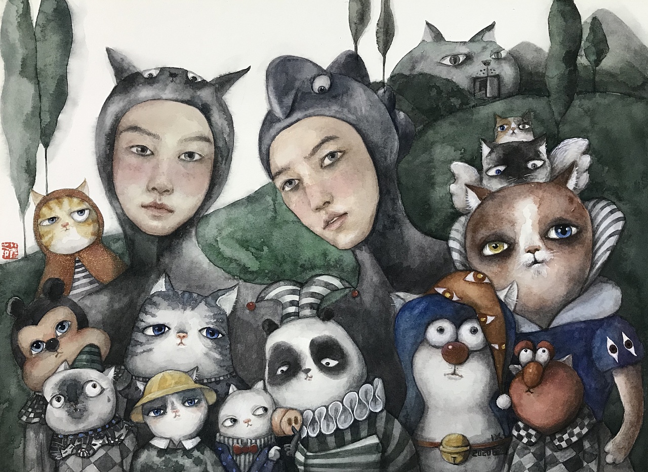 画的奇奇怪怪的人