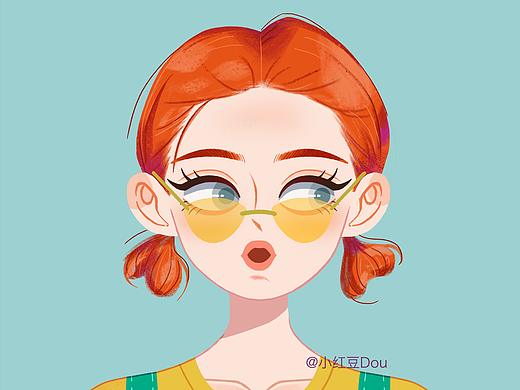 少女頭像（個(gè)人主頁(yè)-ZNTE3NDE5MDQ=） - 商業(yè)插畫 - 站酷設(shè)計(jì)師小紅豆Dou原創(chuàng)素材 - 站酷ZCOOL