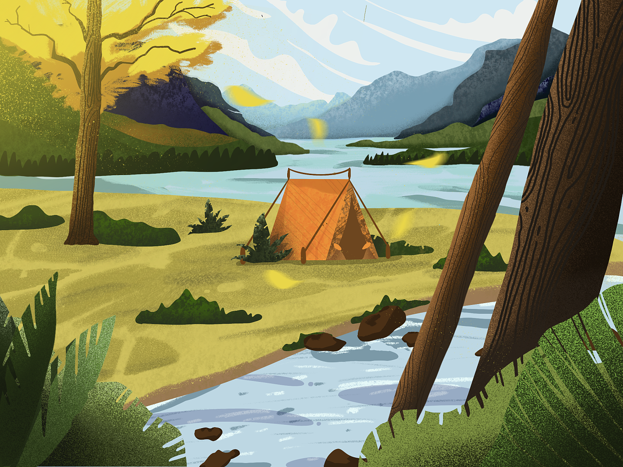 插画临摹-野外|插画|创作习作|amandading - 临摹作品 - 站酷 (zcool)