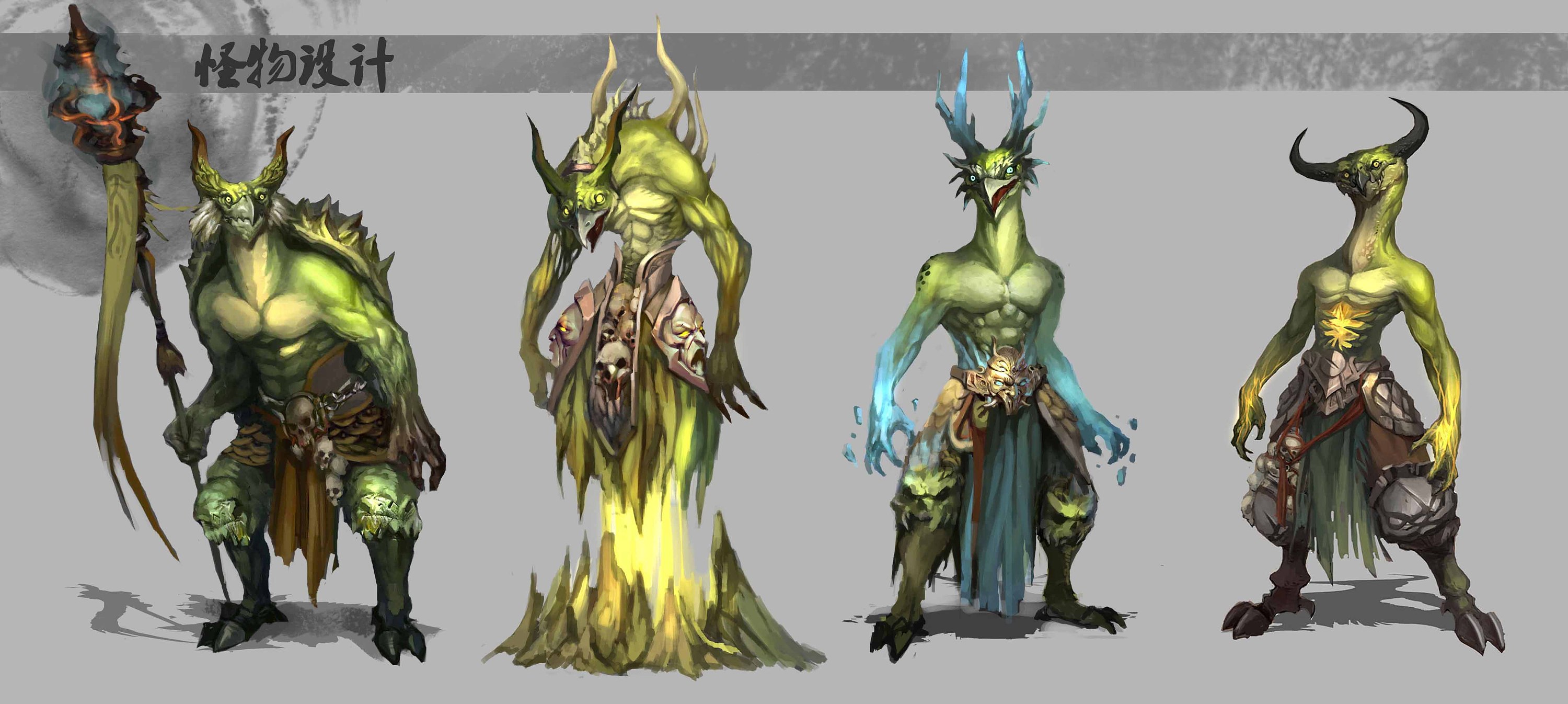 怪物设计总集|插画|游戏原画|会画画的刘洋 - 原创作品 - 站酷 (zcool
