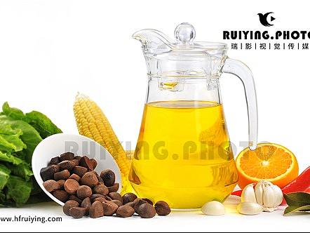食用色拉茶籽油拍摄