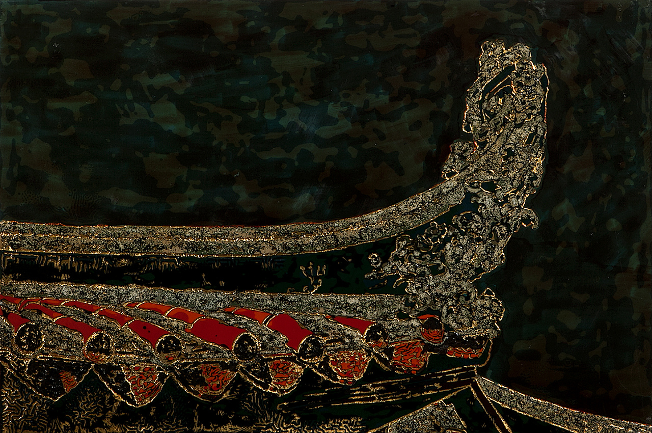 漆画《闽南古厝系列》