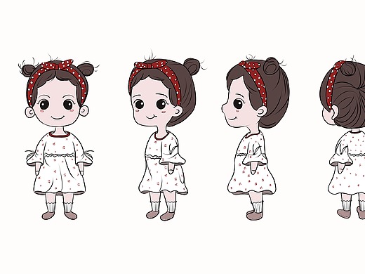 q版人物五视图-丸子