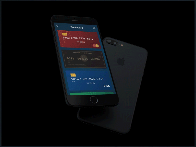 BankCard - App（图ZODc1NDcwMjQ=） - APP界面 - 站酷设计师Kirl1原创素材 - 站酷ZCOOL
