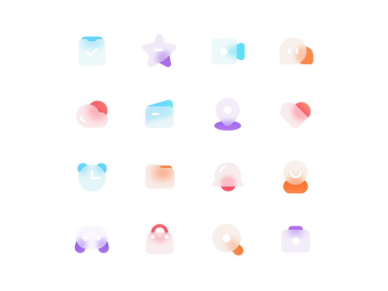 毛玻璃-图标（图ZMjg2Mzk5NjA4） - 图标 - 站酷设计师热心的小yoyo原创素材 - 站酷ZCOOL