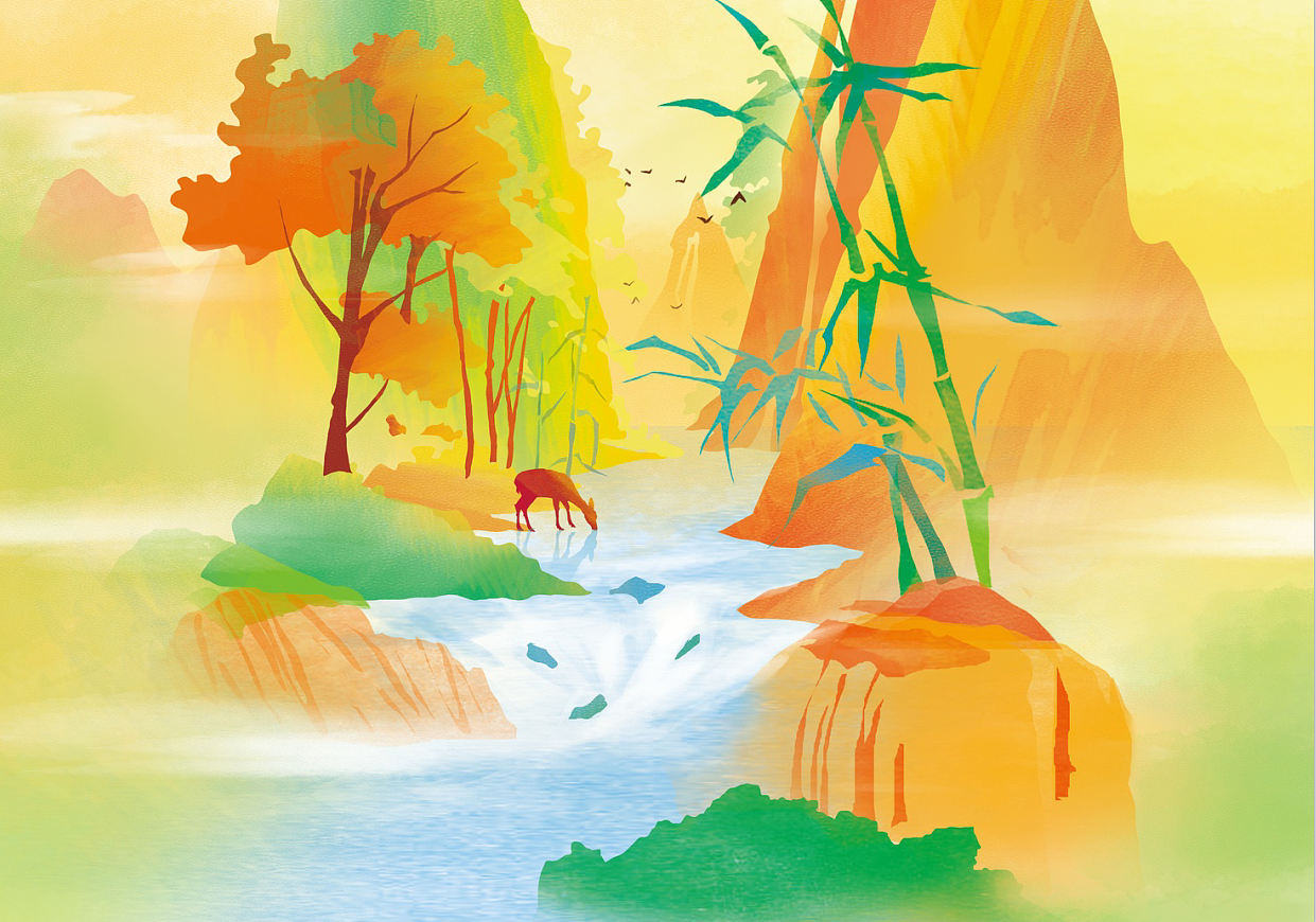 中粮茶叶包装插画（图ZODM1NTkzMDg=） - 商业插画 - 站酷设计师新悦Xinyue原创素材 - 站酷ZCOOL