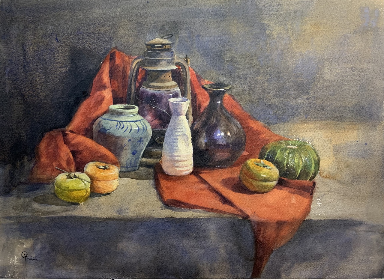 高嵩水彩静物合集|纯艺术|绘画|高嵩不是高松 - 原创作品 - 站酷