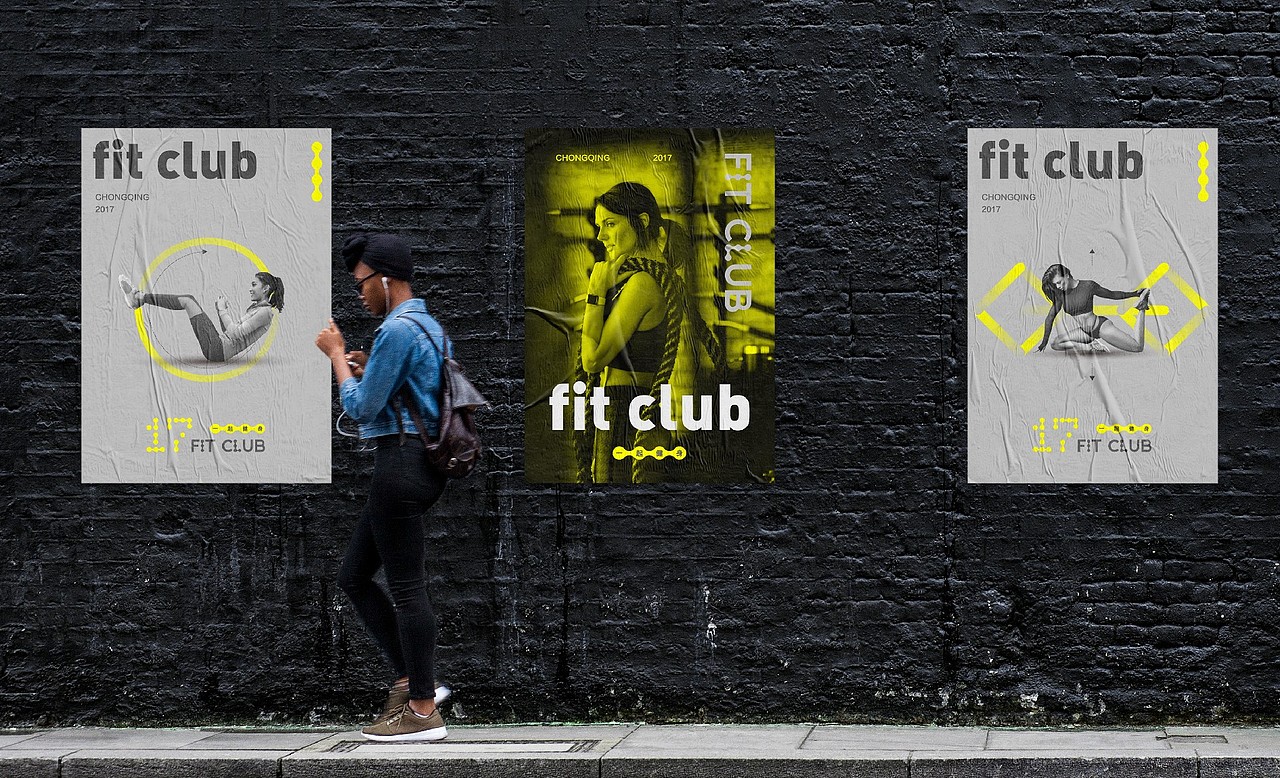 17 FIT CLUB 一起健身（图ZMjAzMzcxNzQw） - 品牌 - 站酷设计师ANNND共和设计原创素材 - 站酷ZCOOL