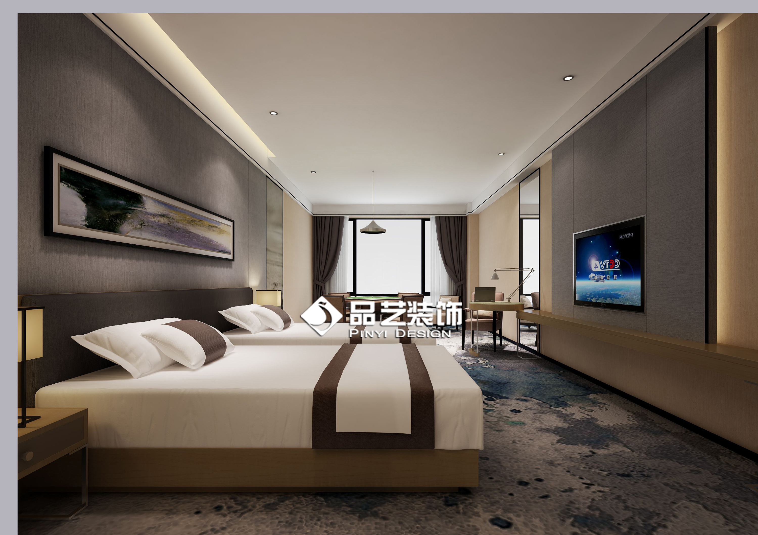 酒店客房|空间|室内设计|客服小涵 - 原创作品 - 站酷 (ZCOOL)