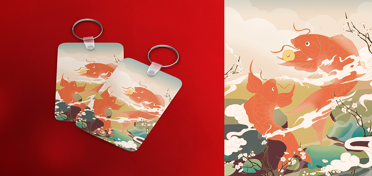 華夏保險-雙喜迎門 金生是你（圖ZMjQxNjA2Mzg0） - 商業(yè)插畫 - 站酷設(shè)計師fy娃娃臉原創(chuàng)素材 - 站酷ZCOOL