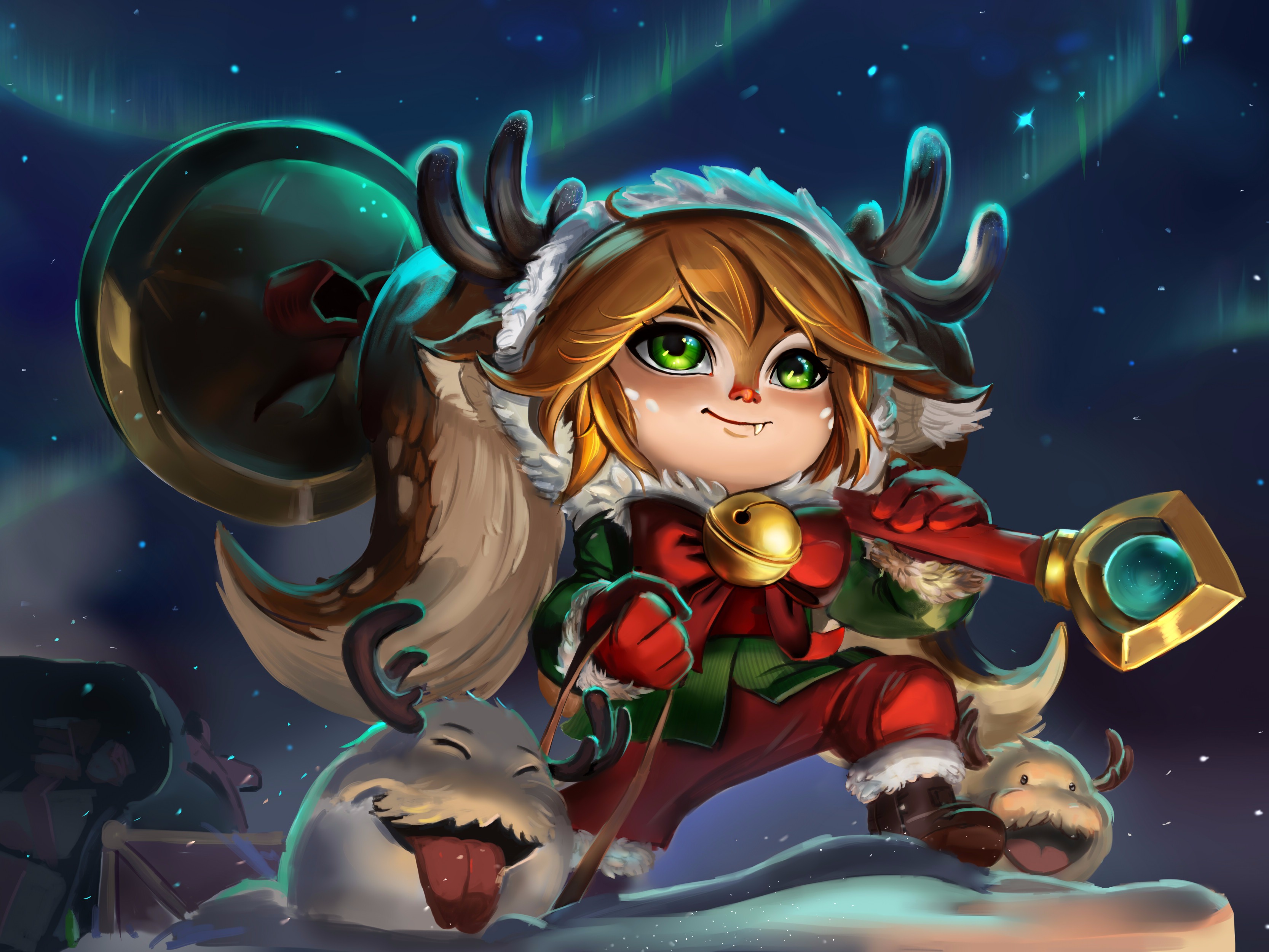 英雄联盟 LOL 冰雪驯鹿 波比_木月直子站酷ZCOOL