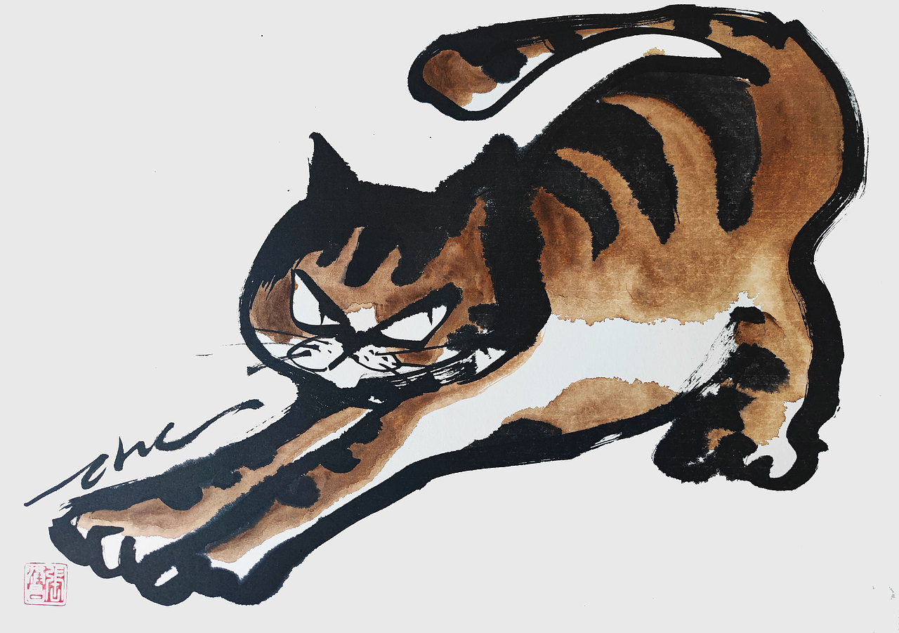 皮克猫（图ZMzA5ODg3MDI4） - 绘画 - 站酷设计师张张张zhc原创素材 - 站酷ZCOOL