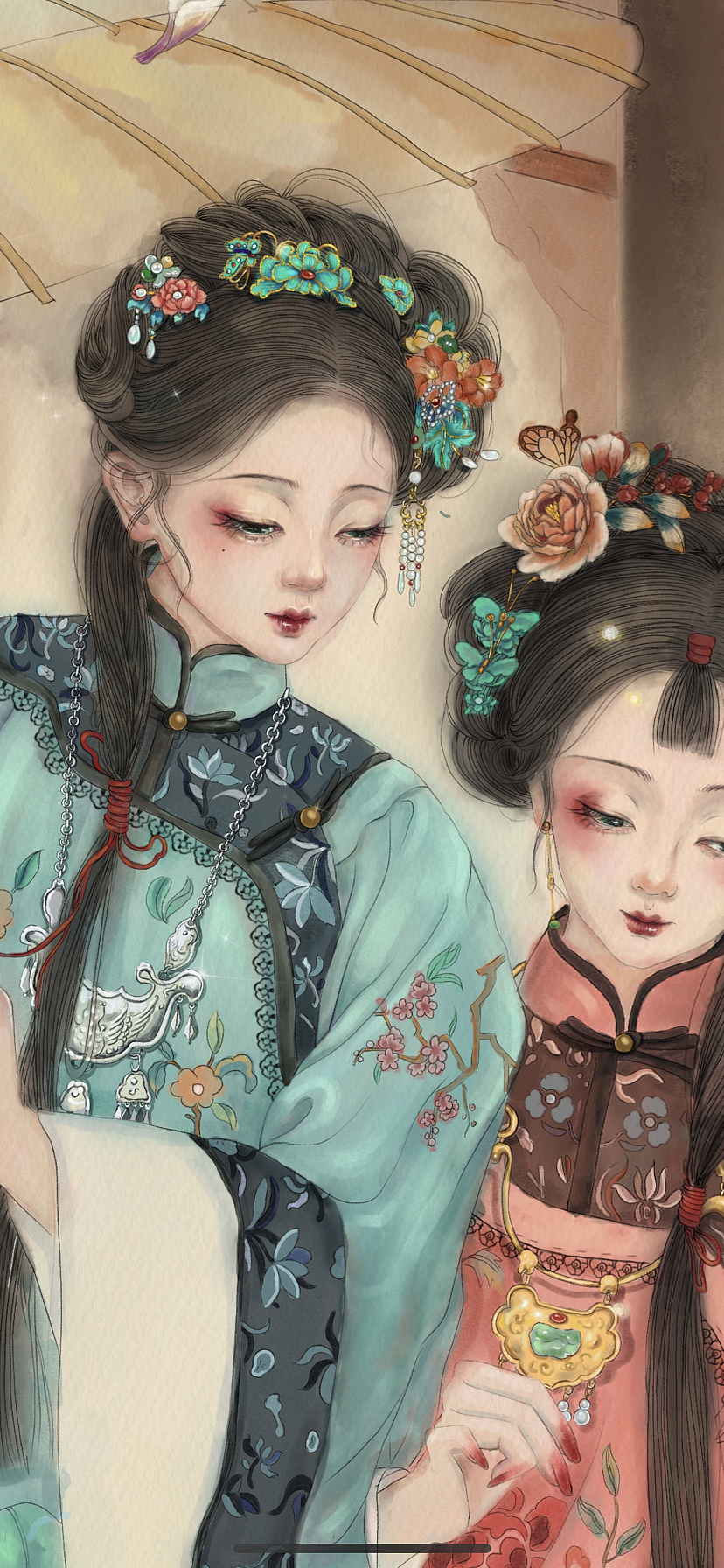 《玉兰序》二（图ZMzQzODE2ODgw） - 艺术插画 - 站酷设计师芙芙芙芙傅原创素材 - 站酷ZCOOL