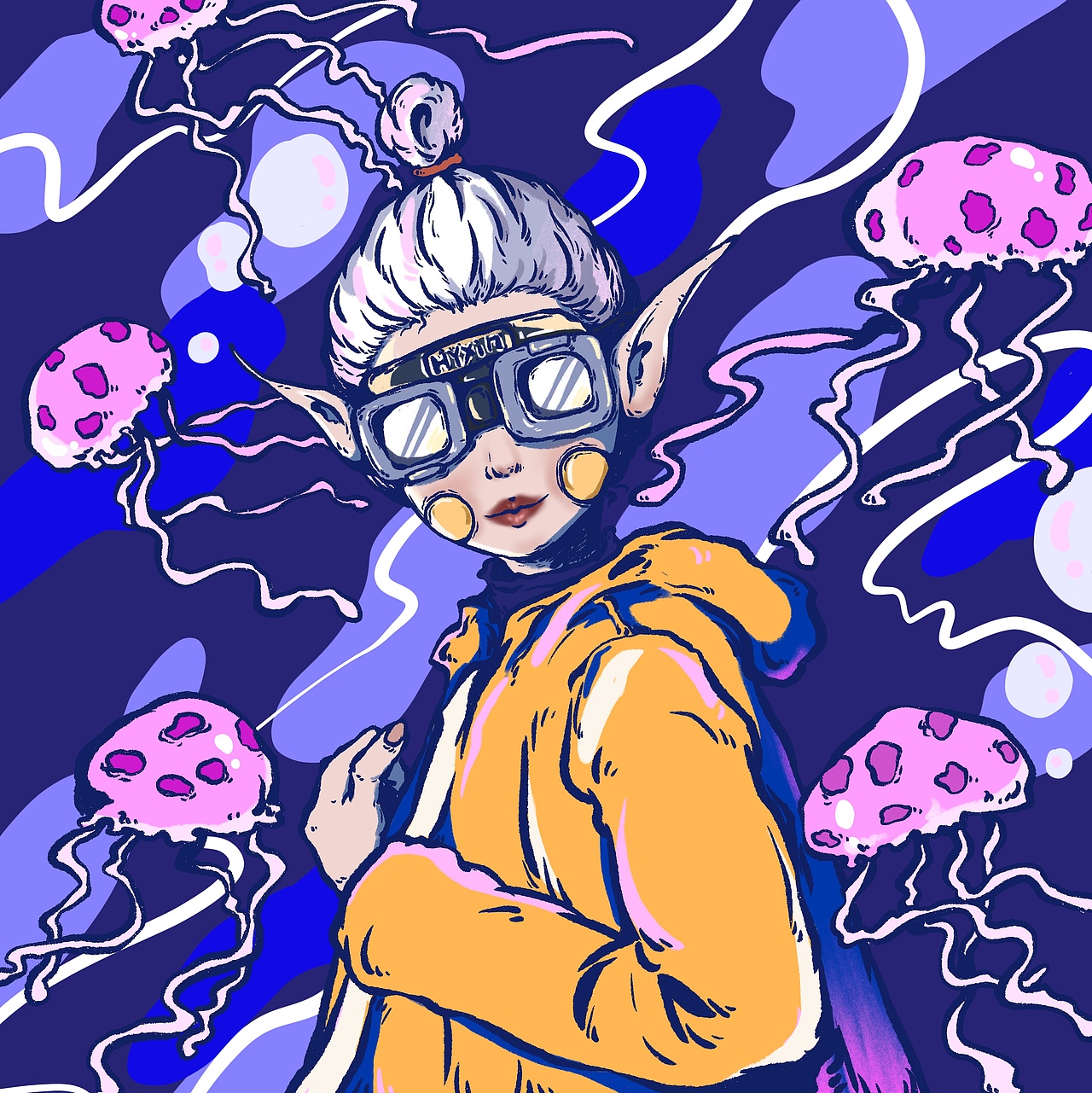 怪诞系列（图ZMTk0NTQ4MjQ0） - 新锐潮流插画 - 站酷设计师版痘Hyxin原创素材 - 站酷ZCOOL