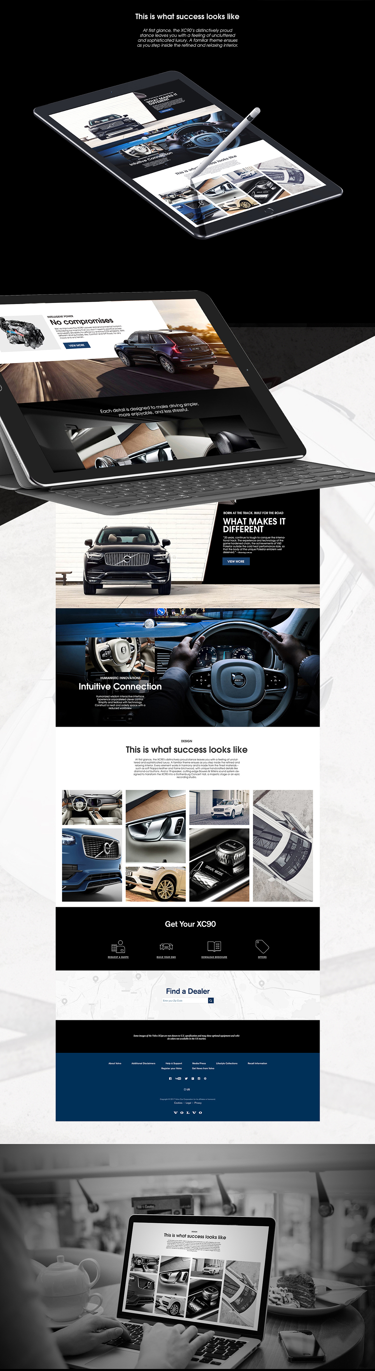 VOLVO XC90 LANDINGPAGE DISPLAY（图ZNzc1MTE4NTI=） - 企业官网 - 站酷设计师helmos原创素材 - 站酷ZCOOL