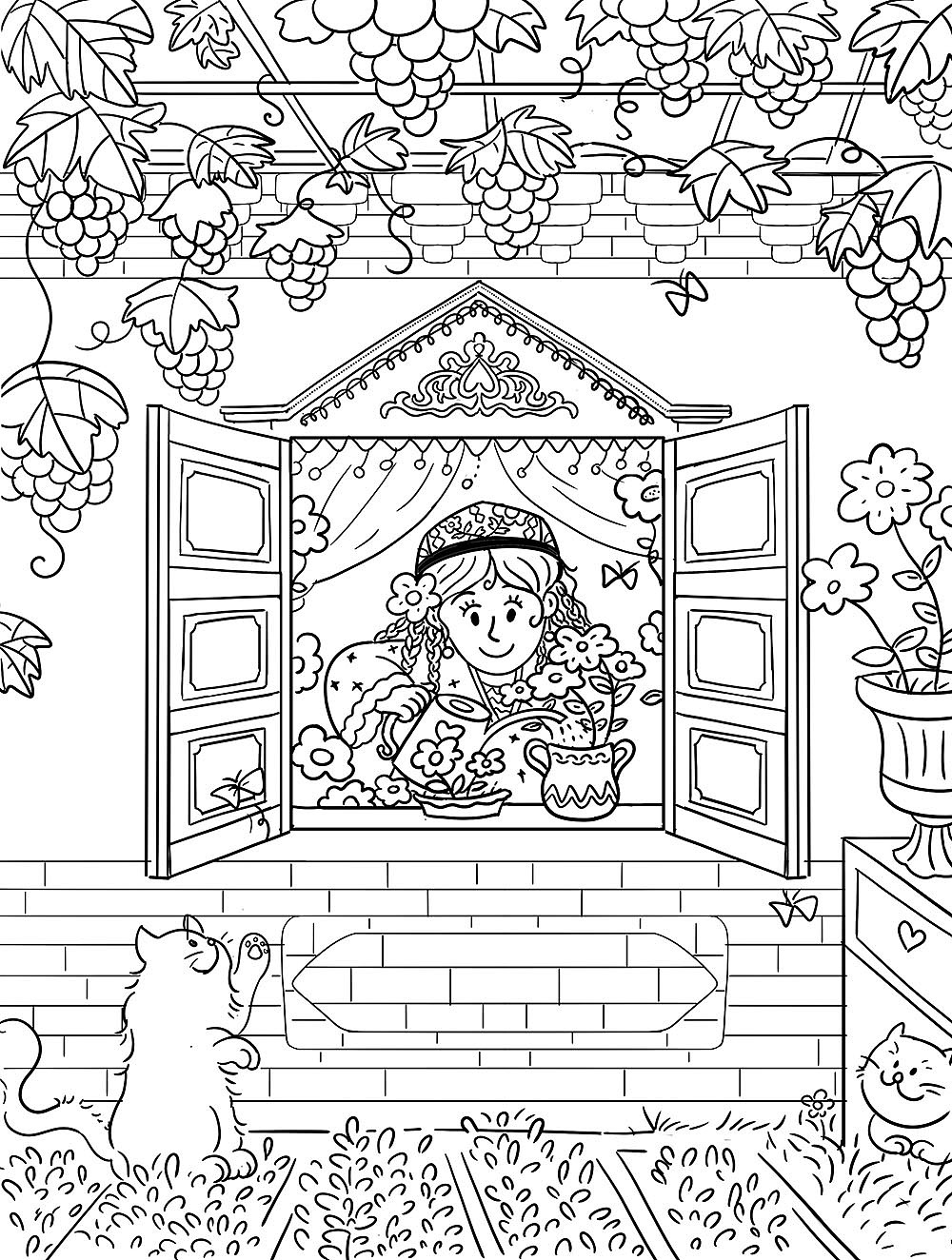 作品《花房姑娘》入选第九届全国插画双年展