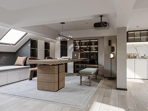 小阁楼的现代与日式