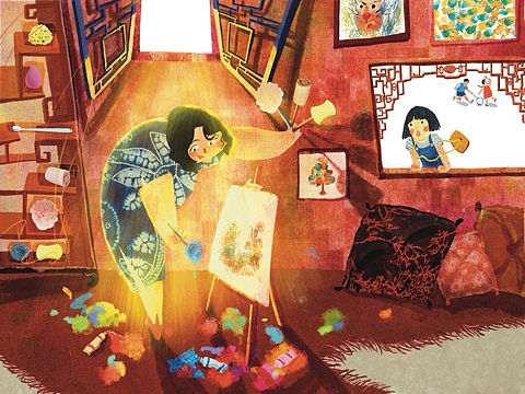 原创绘本|不用画笔画画的故事