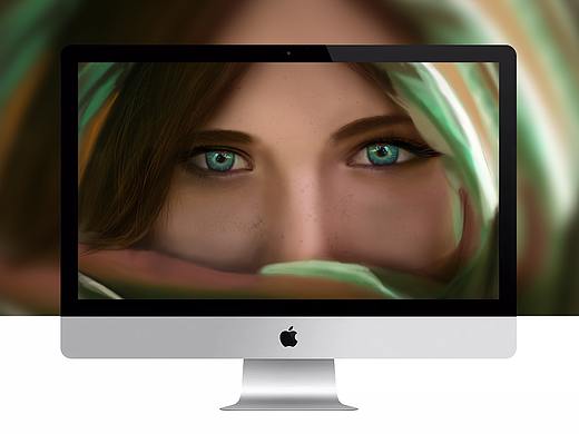 人像女人妇女局部特写