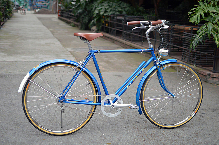 凤凰26寸自行车改装内三速复古车