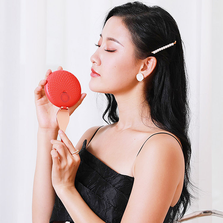 孔雀便携美妆镜