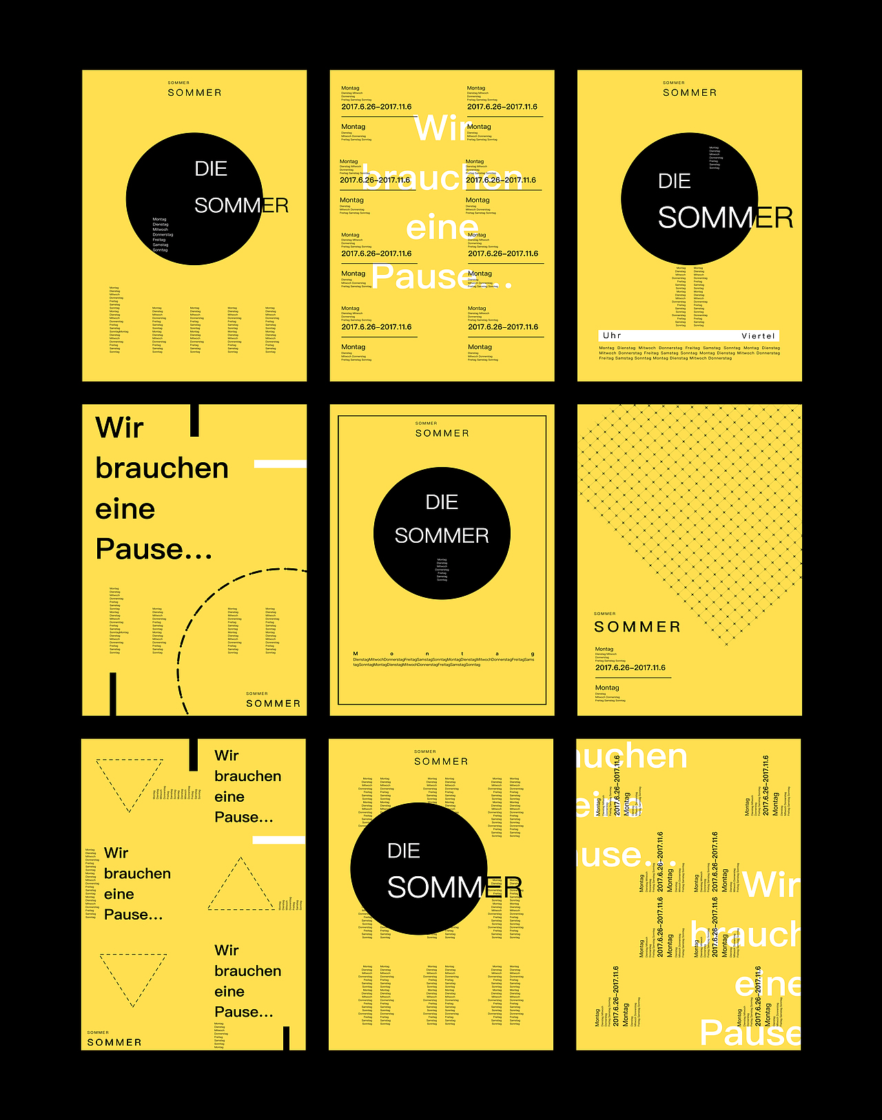 后续又尝试了红色与蓝色的视觉冲击搭配。