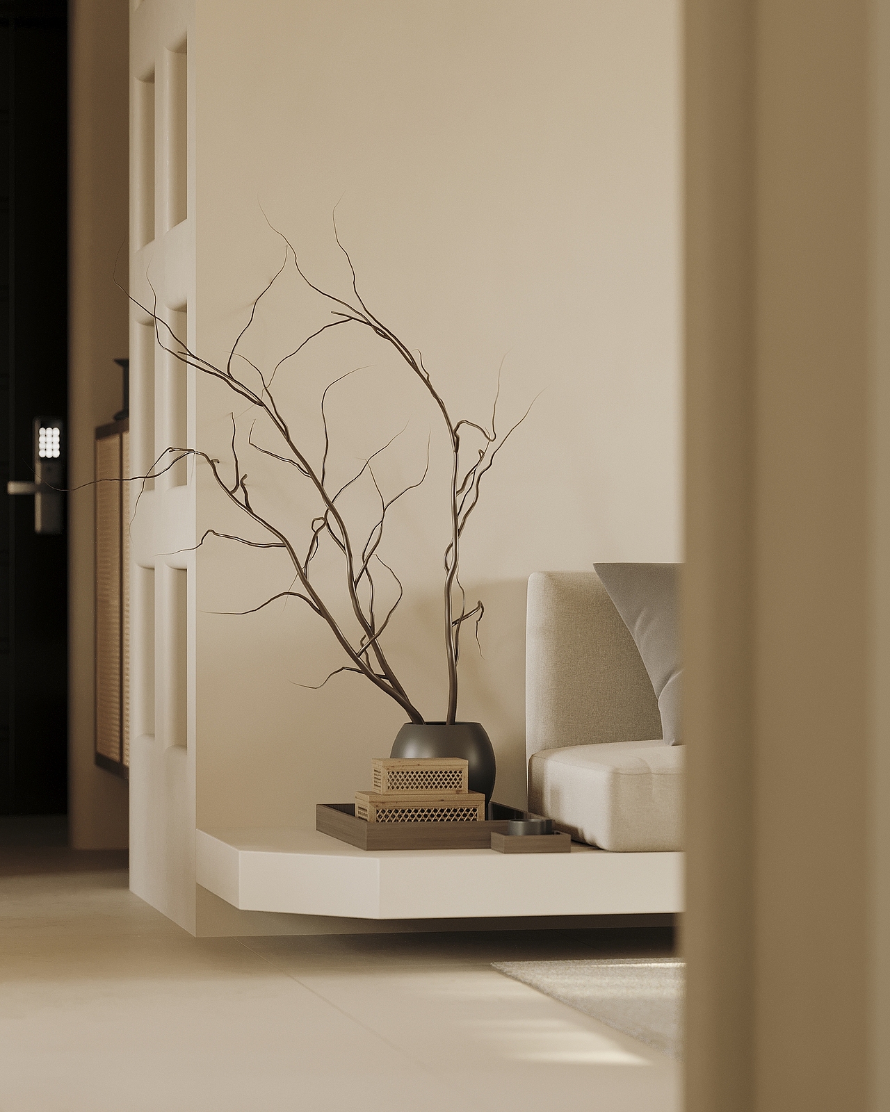 暖色系的兔子房